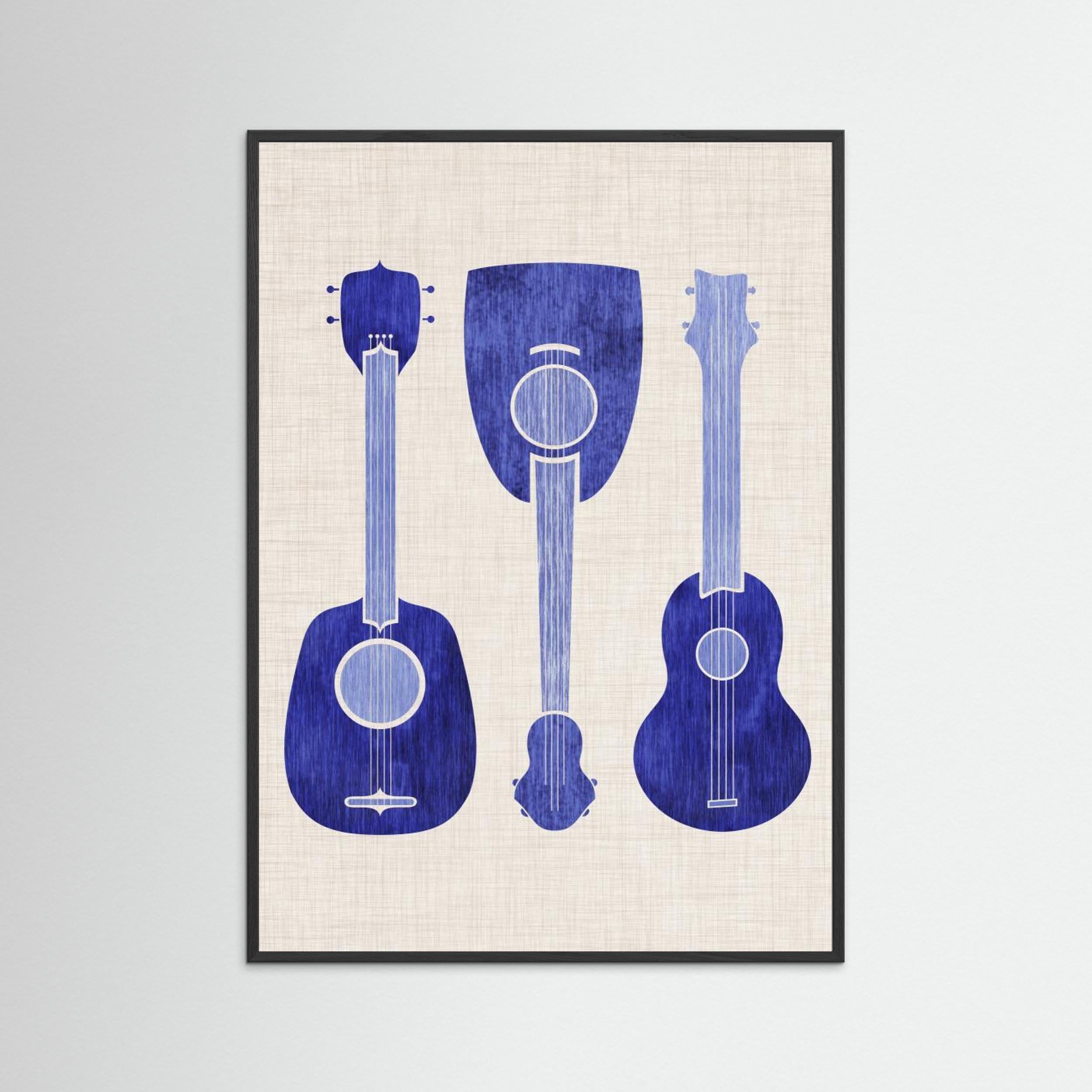 Blue Ukuleles by Kristian Gallagher